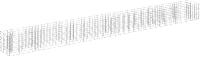Galvanized Steel Raised Garden Bed 11.8 in H Silver Large Planter Box 141.7 x 141.7 in Metal Elevated Outdoor Planter for Patio Balcony Yard