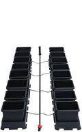 AutoPot 16 Pot easy2grow System with 3.9 Gallon Plastic Pots and No Tank - Dual-Pot Self-Watering Gravity-Fed Hydroponic System (16Pot - 3.9 Gallon - No Tank)