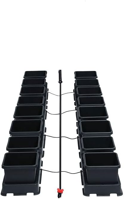 AutoPot 16 Pot easy2grow System with 3.9 Gallon Plastic Pots and No Tank - Dual-Pot Self-Watering Gravity-Fed Hydroponic System (16Pot - 3.9 Gallon - No Tank)