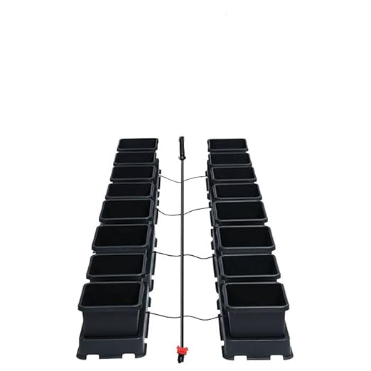 AutoPot 16 Pot easy2grow System with 2.2 Gallon Plastic Pots and No Tank - Dual-Pot Self-Watering Gravity-Fed Hydroponic System (16Pot - 2.2 Gallon - No Tank)