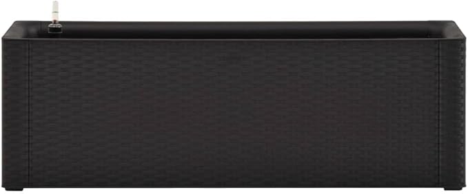 Raised Garden Bed Planters with Self Watering System for Outdoor Plants Self-Watering Planter Box Raised Bed to Grow Flowers Herbs &amp Vegetables Anthracite 39.4x16.9x13 -69