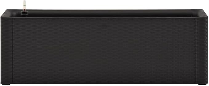 Garden Raised Bed with Self Watering System Anthracite 39.4x16.9x13