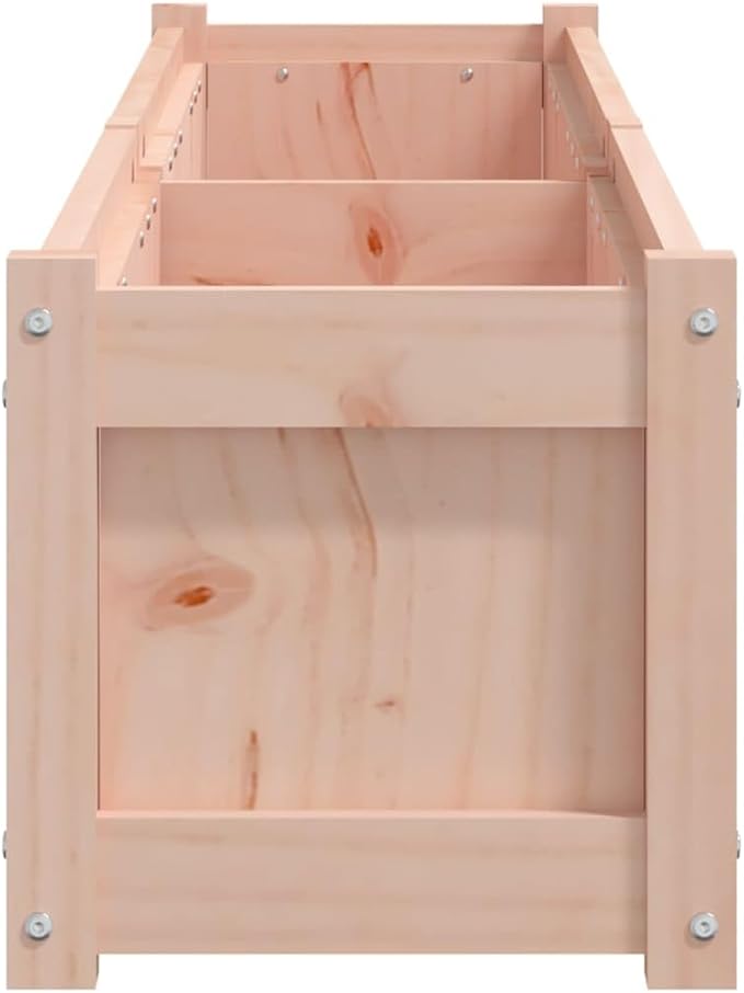 Garden Planters Boxes - Solid Wood Planter Box Flower Beds Outdoor Planter Gardening Planting Trough - 2 pcs Douglas for Vegetables Herbs