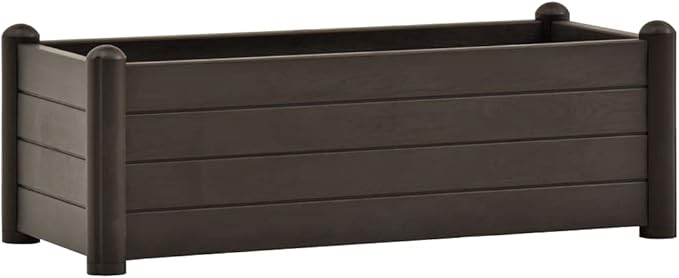 Garden Raised Bed PP Mocha 39.4”x16.9”x13.8” fWeight-14 lbs