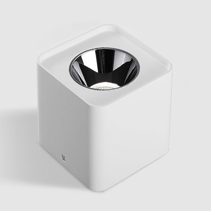 Spotlight White Square Flush Mount Spotlight 10w Downlight Accent Lamp AlumiExpression artistique m Housing Directio l Spotlights for Living Room Hallway Corridor