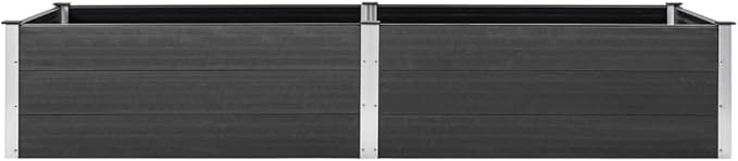 YAFF Garden Raised Bed 78.7x39.4x21.3 WPC Gray (63.8lbs)