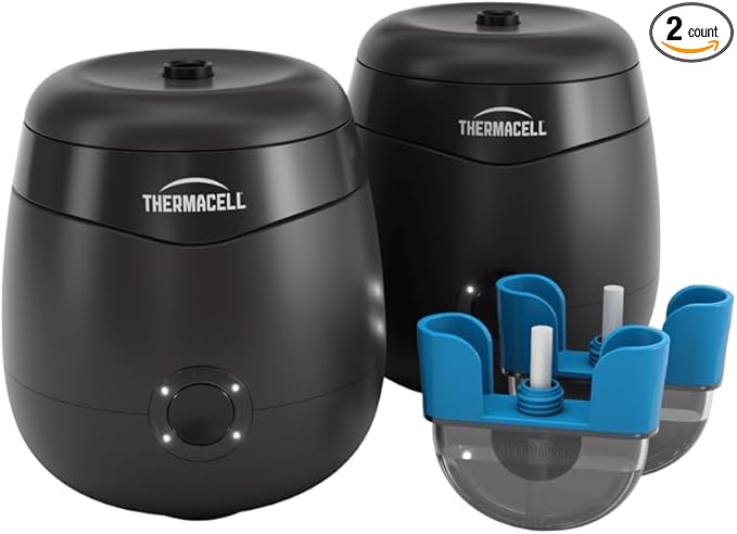 Thermacell E-Series Rechargeable Mosquito Repeller with 20’ Mosquito Protection Zone Bug Spray Alternative Scent Free