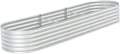 YAFF Garden Raised Bed 126x31.5x17.3 Galvanized Steel Silver(Silver)