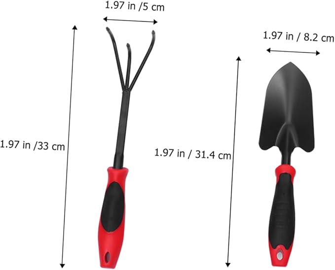 BESPORTBLE 1 Set Gardening Tool with Ergonomic Handles for Transplanting Cultivating and Weeding Durable Rake and Shovel Kit for Adults for Your Garden