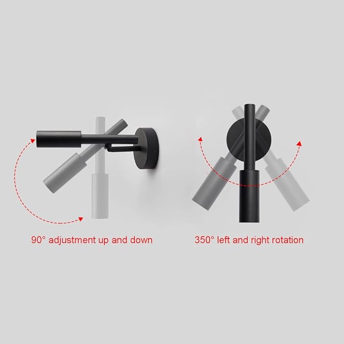 Led Wall Sconce Modern Mount Reading Light 7w Headboard Lamp Adjustable Spotlight Bed Lamps for Bedroom Bedside Living Room Hallway do el