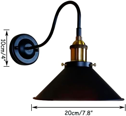 2-Pack Hook Mounted Plant Light Full Spectrum 4500K 10W Adjusted Light Beam Range 15-60° Wall Lamp Industrial Style for Flowers Growing Indoor Plants