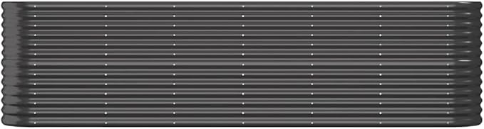 Garden Raised Bed Powder-Coated Steel 102.4x15.7x26.8 AnthraciteWeight:31.97lbs318906