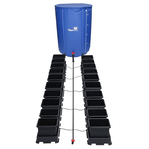 AutoPot 20 Pot easy2grow System with 2.2 Gallon Plastic Pots and 60 Gallon FlexiTank - Dual-Pot Self-Watering Gravity-Fed Hydroponic System (20Pot - 2.2 Gallon - 60 Gallon FlexiTank)
