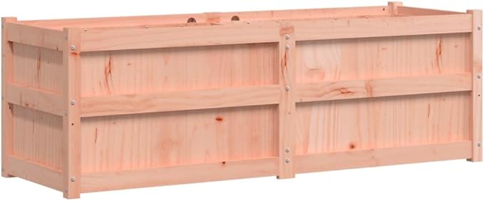 Wooden Raised Garden Bed Garden Planter Box Outdoor Wood Raised Garden Bed for Planting Plants Vegetables 59.1x19.7x19.7 Solid Wood Douglas-251