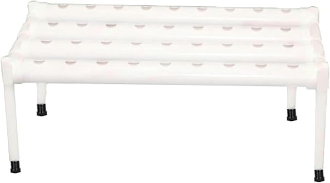 Hydroponics System PVC Pipe Single-Layer 36 Holes Hydroponic with 30L Folding Water Tank Hydroponic Plants for Growing Lettuce... (Pulley Style)