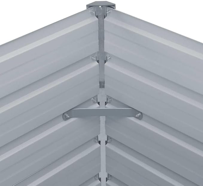 YAFF Large Brown Galvanized Steel Raised Garden Bed – Durable Weather-Resistant Metal Planter for Vegetables &amp Flowers Easy to Assemble 63x31.5x17.7 with a Modern Aesthetic for Outdoor Spaces