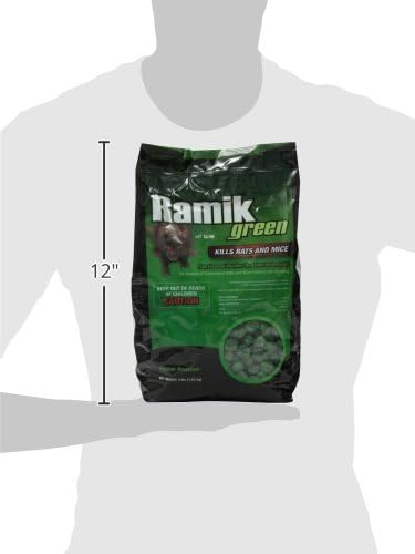 Neogen Ramik Green Fish Flavored Weather Resistant Rodenticide Nuggets 4 lb bag (00615)