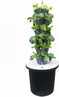 Hydroponics Tower Indoor Growing System 30/40/50-Plant Vertical Garden Planter with Pump and Movable Water Tank for Indoor Herbs Fruits Vegetables8 Tiers