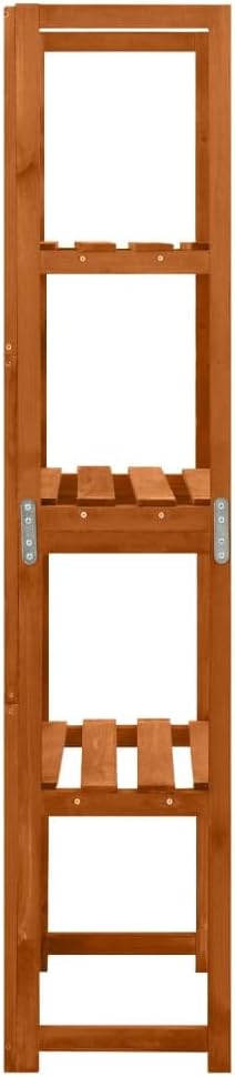 Trellis with 3 Shelves 21.6x11.8x55.1 Solid Fir Wood Planter Raised for Indoor Outdoor Garden Vegetables Flower Herb Plants Bed Elevated Wooden Box Stand for Backyard Patio BalconyBrown