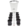 AutoPot 8 Pot System with 3.9 Gallon Plastic Pots and 25 Gallon PRO FlexiTank - Self-Watering Gravity-Fed Hydroponic Systems (8Pot - 3.9 Gallon - 25 Gallon PRO FlexiTank)
