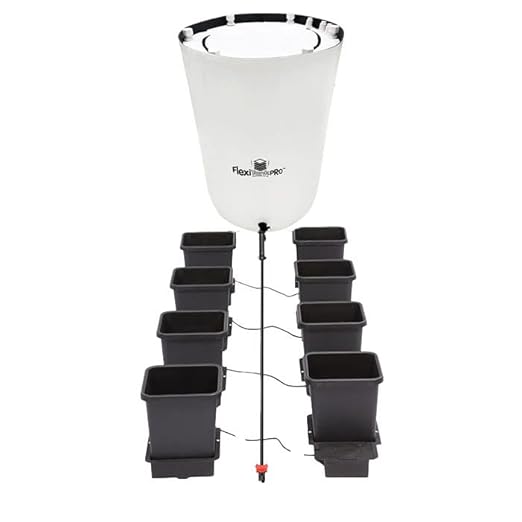 AutoPot 8 Pot System with 3.9 Gallon Plastic Pots and 25 Gallon PRO FlexiTank - Self-Watering Gravity-Fed Hydroponic Systems (8Pot - 3.9 Gallon - 25 Gallon PRO FlexiTank)