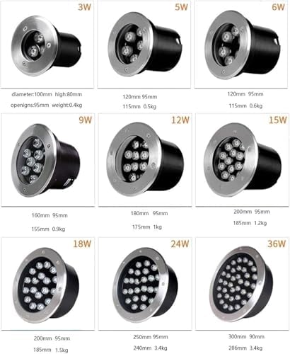 2pcs RGB LED Outdoor Spotlights IP68 Waterproof Garden Lights with Remote Control Color Changing Underwater Fountain &amp Ground Recessed Lighting 24W Landscape Lamps