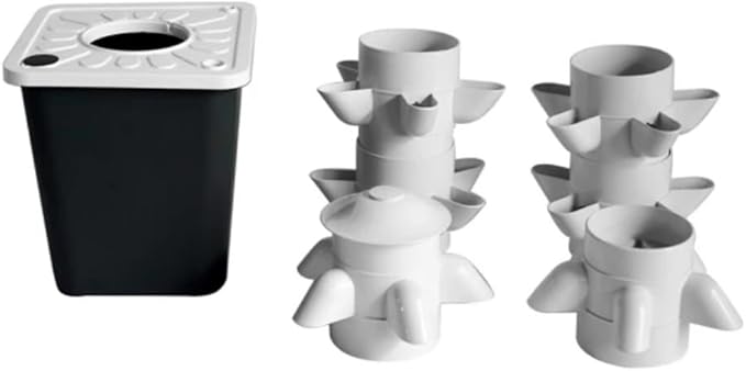 30 Plants Hydroponic Growing System Kit Tower Outdoor Indoor Vertical Hydroponic Garden Towers Soilless Growing Suitable for Cultivating Herbs Vegetables and Fruit Growing