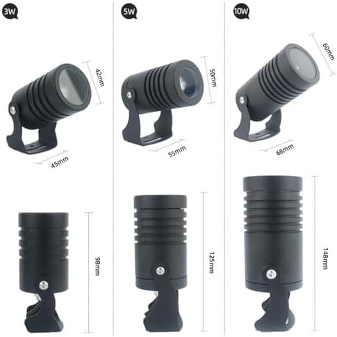 LED Beam Spotlight IP67 Waterproof Landscape Light Low Voltage Long Throw Narrow Beam for Outdoor Building Remote Lighting。