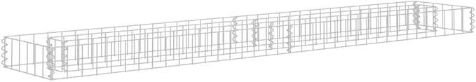 YAFF Gabion Raised Bed Galvanized Steel 70.9x11.8x3.9 (7.48lbs)