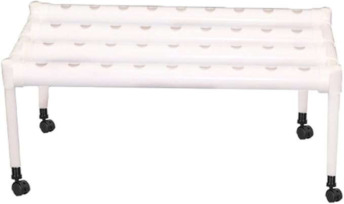 Hydroponics Growing SystemPVC Pipe Single-Layer 36 Holes Hydroponic with 30L Folding Water Tank Hydroponic Plants for Growing Lettuce... GYL24824(Color:Pulley Style)