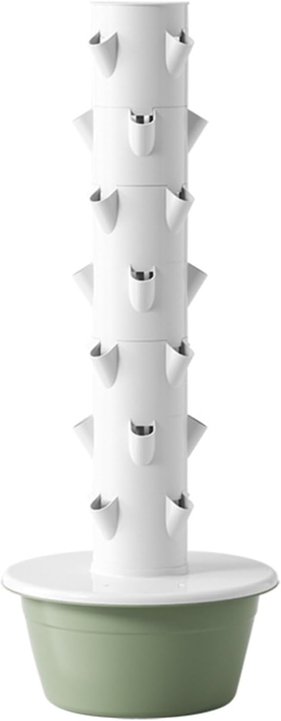 Vertical PlanterHydroponics Growing SystemIndoor Hydroponic Garden Herb Grow Kitwith Hydrating Pump Adapterfor Herbs Fruits and Vegetables7Layers