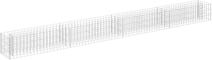 SKM Gabion Raised Bed Gabion Raised Bed Galvanized Steel 141.7x11.8x11.8