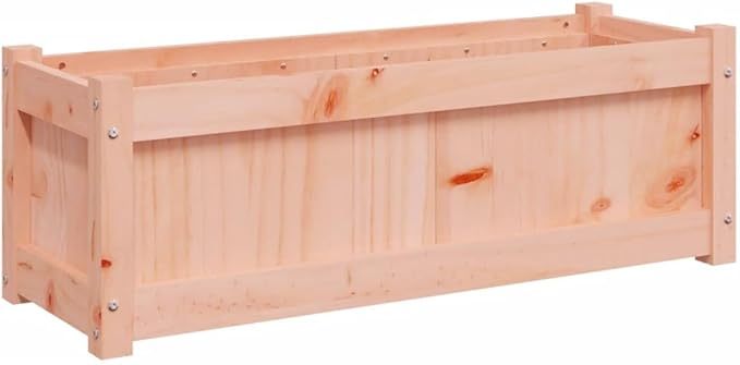 Wooden Raised Garden Bed Garden Planter Box Outdoor Wood Raised Garden Bed for Planting Plants Vegetables 35.4x12.2x12.2 Solid Wood Douglas-351