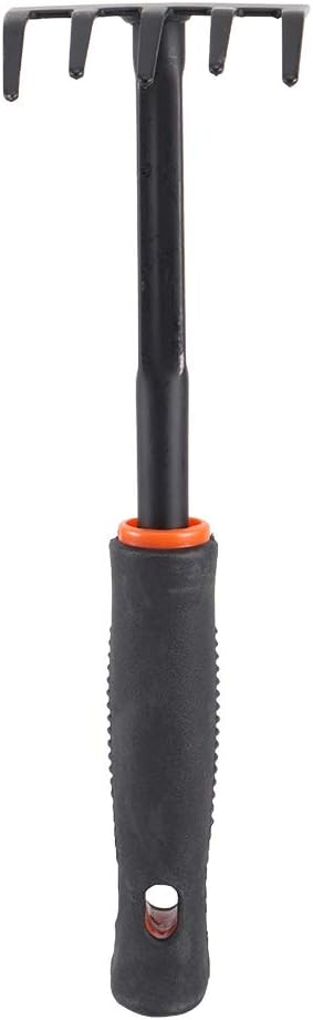 Garden Tool Set 4Pcs - Solid Gardening Shovel &amp Rake Kit for Flower Planting/Soil Loosening/Weeding | Ergonomic Secure Grip Handle Oxidation - Preventive