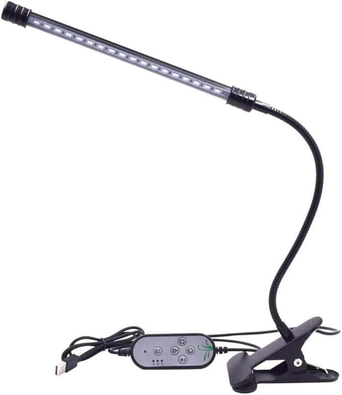 9w Led Grow Light Full Dimmable Levels Timing Plant Grow Light for Indoor Plants Single Head Gooseneck