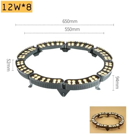 Outdoor LED Ring Lights for Tree Uplighting 12W 1160LM IP65 Landscape Lighting Kit 24V Wired Garden Spotlights for Trees &amp Buildings (3000K 5-Pack)