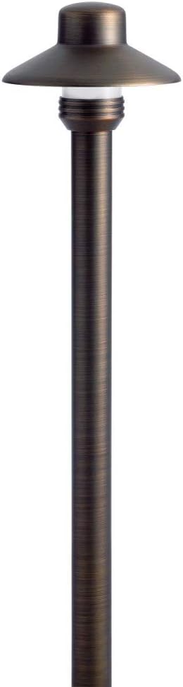 Kichler 15506CBR Transitional One Light Landscape Accent in Brass Finish 17.25 inches