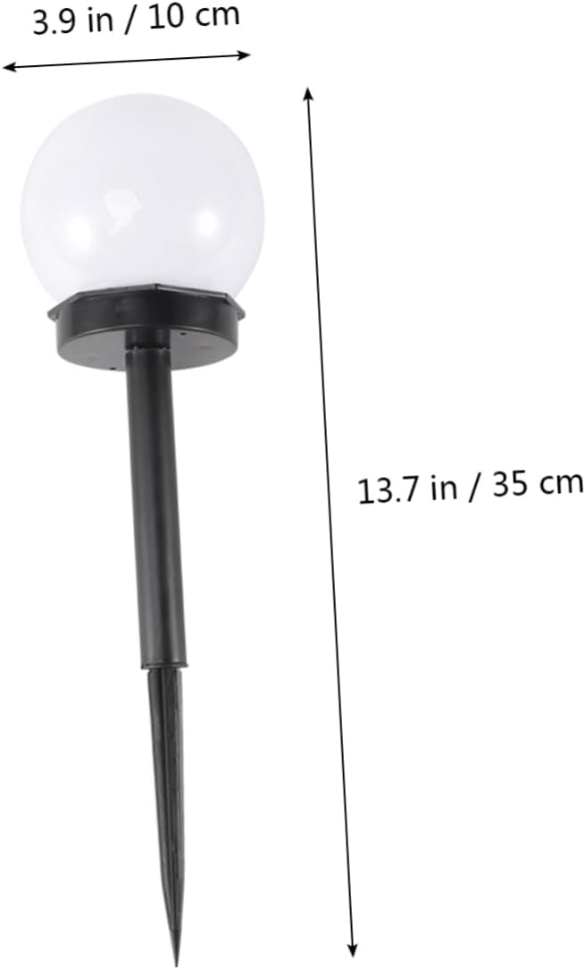 Veemoon 8pcs Solar Power Lawn Lights Waterproof Garden Ball Lamps for Outdoor Use Energy Saving Landscape Lighting for Yard
