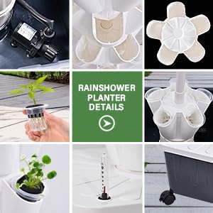 Hydroponics Growing Tower - Vertical Hydroponic System for Indoor and Outdoor Gardens 10-Layer Design with 50 Slots for Vegetables and Fruits Includes Silent Pump