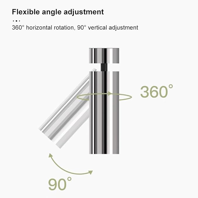 2 Pcs Spotlight Adjustable Spotlight Silver Downlight 10w 3000k Directio l Spotlights 360°+90°Rotation Accent Lamps Gallery Picture Lighting