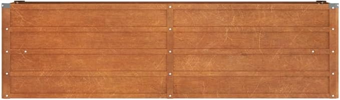 Corten Steel Garden Raised Bed Rusty Raised Garden Bed Kit Outdoor Raised Planter Box for Planting Plants Vegetables Flowers Fruits 63x15.7x17.7 Corten Steel-376