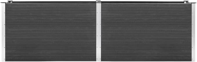 Garden Raised Bed 78.7x39.4x35.8 WPC Gray