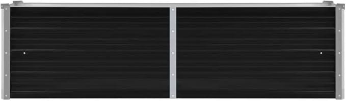 Cultivation RoomPatio Garden Home DecorVegetable planters for Porch PatioDurable and Long-LastingGarden Raised Bed Anthracite 63x15.7x17.7 Galvanized Steel