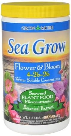 Grow More 6061 Sea Grow Flower and Bloom Fertilizer 1.5-Pound 6061 6061