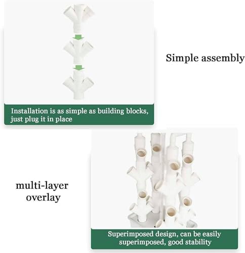 2/3/4 Columns Hydroponic Growing Kit Hydroponic Tower Grow Sys-TEMGift for Gardening Lover - Home GrowVeggies amp Fruit24Holes (24holes)