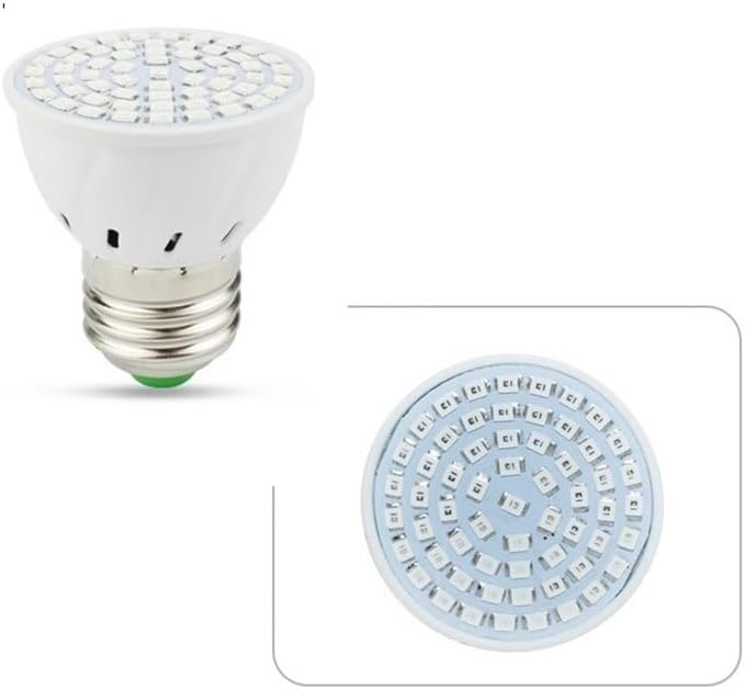 Fengyan Home Bulbs 10pcs/lot 60/126/200/260Led-2835SMD AC85-265v Vegetable Seedling Supplement Light Potted Succulent Plant Grow Light Household Lamp (Size : 60-2835 6W)