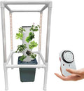 Hydroponics Growing 25 Pods Hydroponics Tower with LED Grow Light Vertical Garden Planter Plant Germination Kit Aeroponics Growing Kit w
