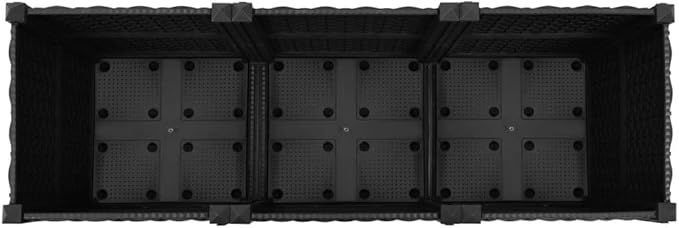 Raised Garden Bed Black Steel Wire Mesh Cage Galvanized Retaining Walls for Landscape Durable Outdoor Welded Fencing Sale 47.2x15.7x15.0 in