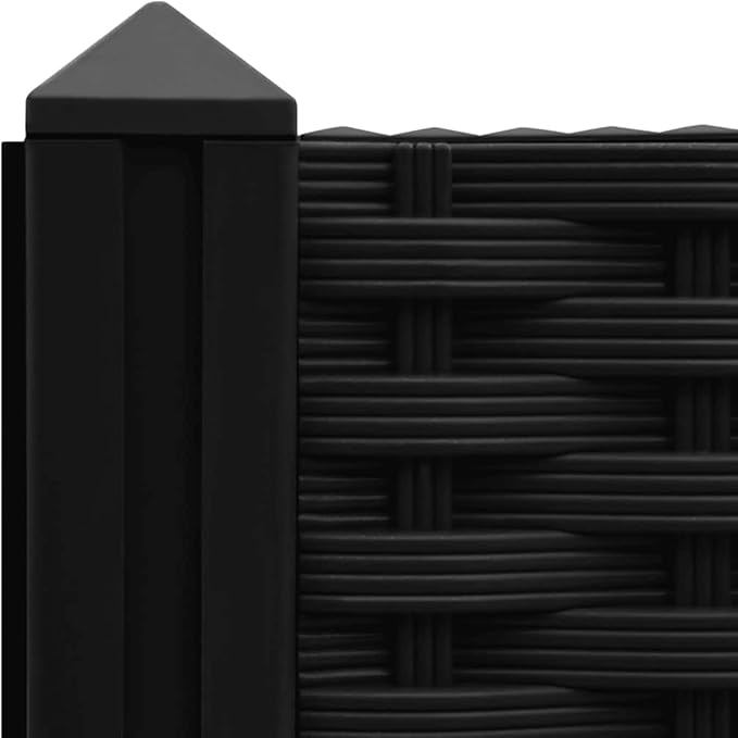 Raised Garden Bed Black 31.5x31.5x28 PP Planter Box Matte Rectangular Planter for Outdoor Easy-Assemble Patio Box for Herbs Flowers Vegetables