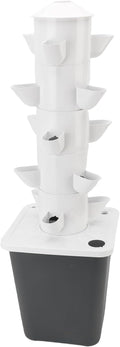 Zunate Hydroponics Growing System 15 Holes Indoor Vertical Tower System Kit Vertical Tower Planter 10L Smart Hydroponic Growing Kit for Gardening Lover (US Plug)